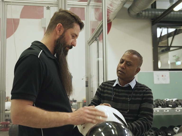 Inspecting helmets